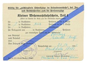 German WH Driverslicense Papers Part 1 & 2