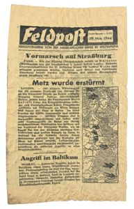 Allied WW2 Droppingsflyer 'Feldpost'