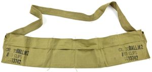 US WW2 M1 Rifle Ammo Bandoleer .30 Cal