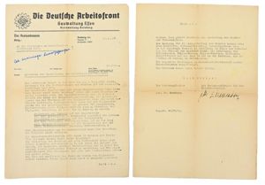 German Third Reich Arbeitsfront Competition Paper