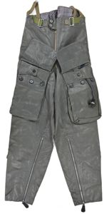 German LW 'Reichsverteidigung' leather flight trousers