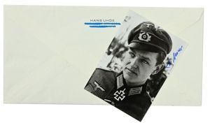 Signature of Wehrmacht Heer KC Recipient 'Hans Uhde'