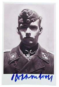 Signature of Waffen-SS KC Recipient 'Rudolf von Ribbentrop'