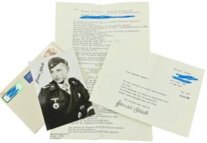 Signature of Wehrmacht Heer KC Recipient 'Hermann Eckhardt'