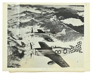 USAAF WW2 Published Mustang P-51 Press Photo