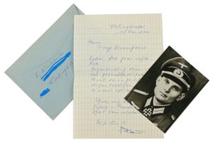 Signature of Luftwaffe KC Recipient 'Fritz Birnbaum'
