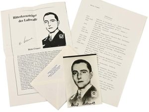 Signature of Luftwaffe KC Recipient 'Heinz Cramer'