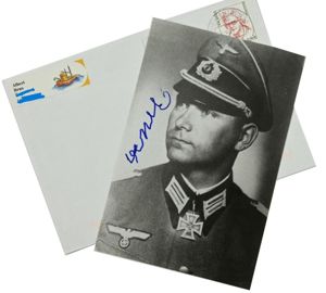 Signature of Wehrmacht Heer KC-OLC Recipient 'Albert Brux'