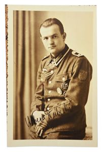 Signature of Wehrmacht Heer KC Recipient 'Albert Dubicki'