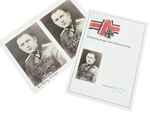 Signature of Waffen-SS KC Recipient 'Karl-Heinz Euling'