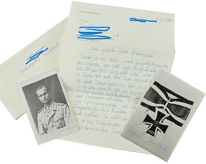 Signature of Luftwaffe KC Recipient 'Siegfried Jamrowski'