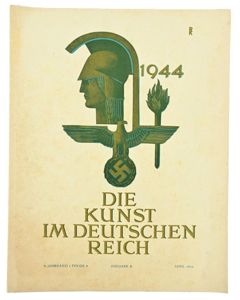 German Third Reich Magazine 'die Kunst im Dritten Reich' 1944