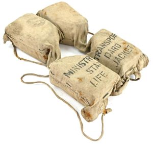 British WW2 Navy Life Jacket 'Ministry of Transport'