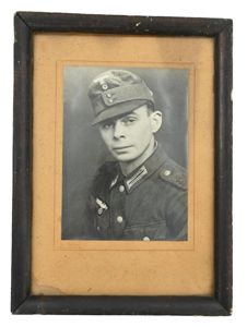 German WH GBJ Portrait Picture in Frame