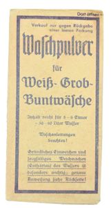 German Third Reich Period Washing Powder