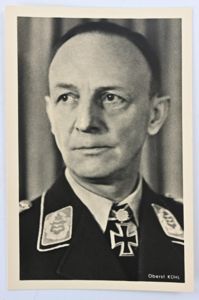 Signature of Luftwaffe KC-OLC Recipient 'Ernst kühl'