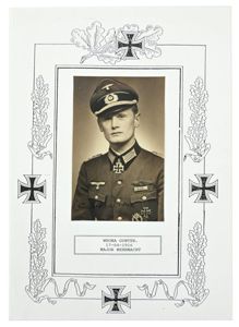 Signature of Wehrmacht Heer KC Recipient 'Günter Wrona'