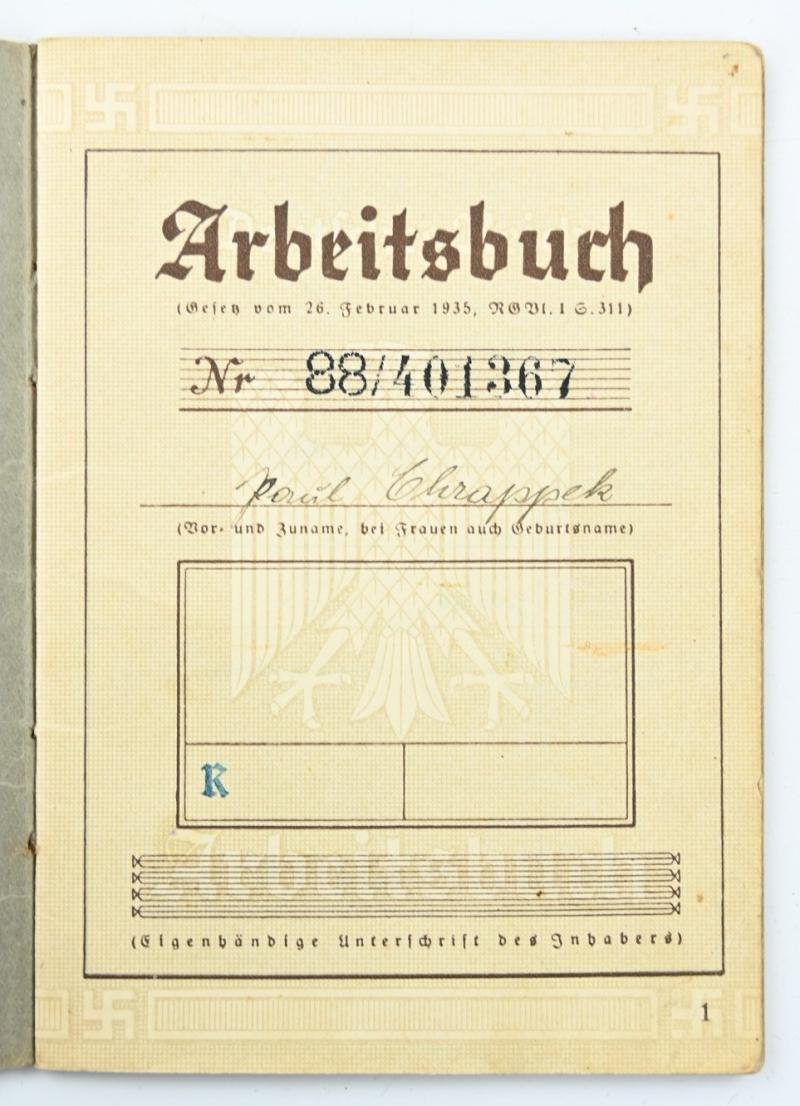 German Third Reich Workerspass — image 2