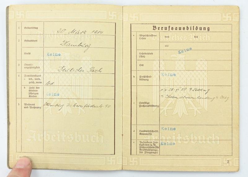 German Third Reich Workerspass — image 3