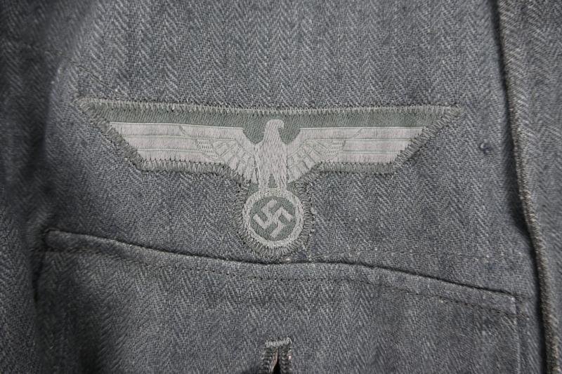 German WH M43 HBT Combat Tunic — image 4