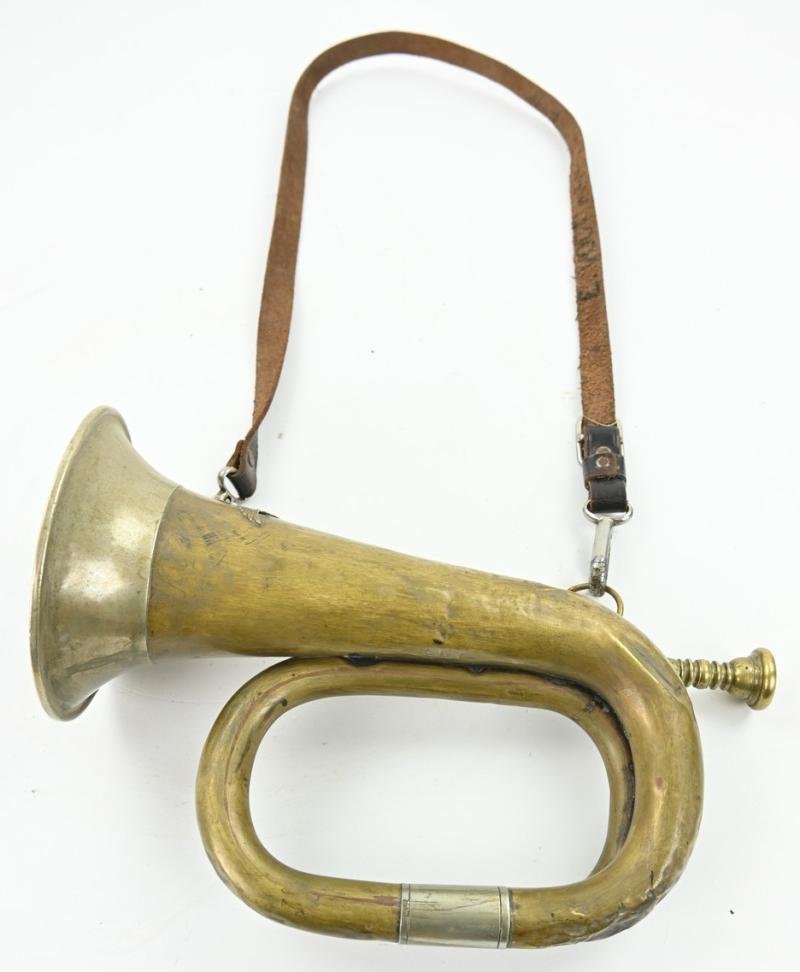 German HJ Trumpet with Carrying Strap — image 5