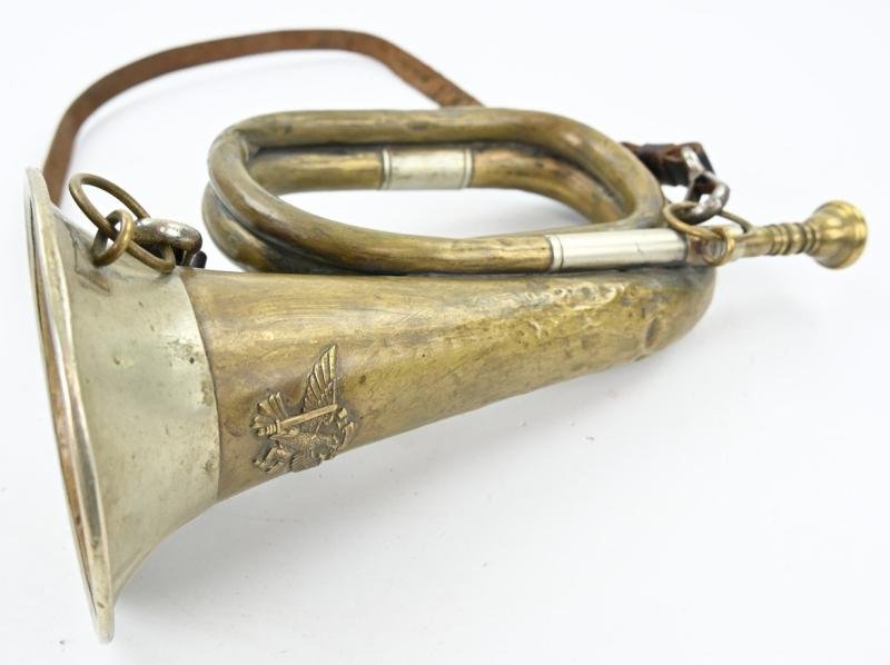 German HJ Trumpet with Carrying Strap — image 8