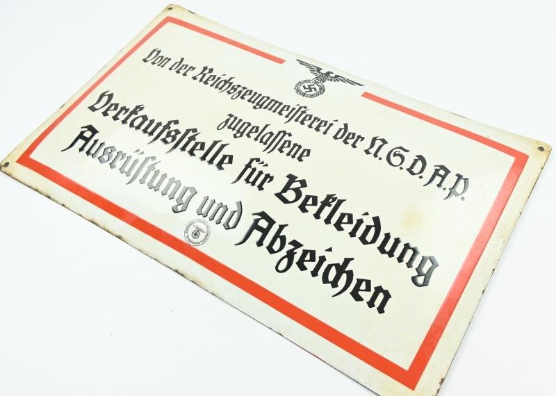 German NSDAP RZM Enamel Sign — image 12