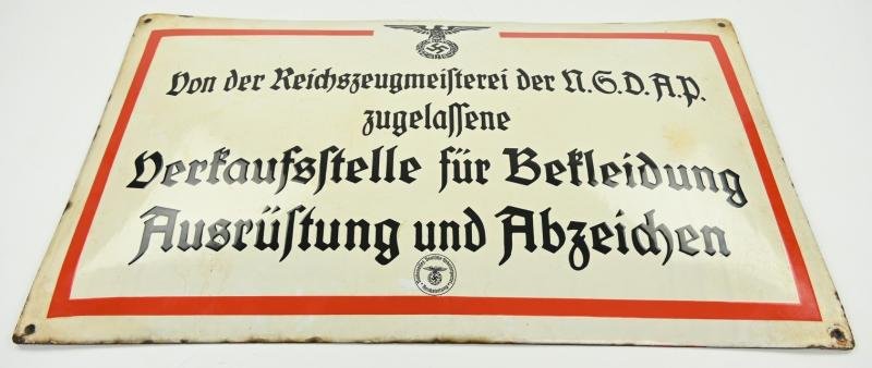 German NSDAP RZM Enamel Sign — image 3