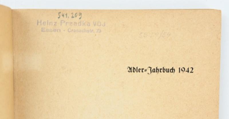 German LW Der Adler Jahrbuch 1942 — image 2