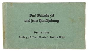 German WH K98 Rifle Manual
