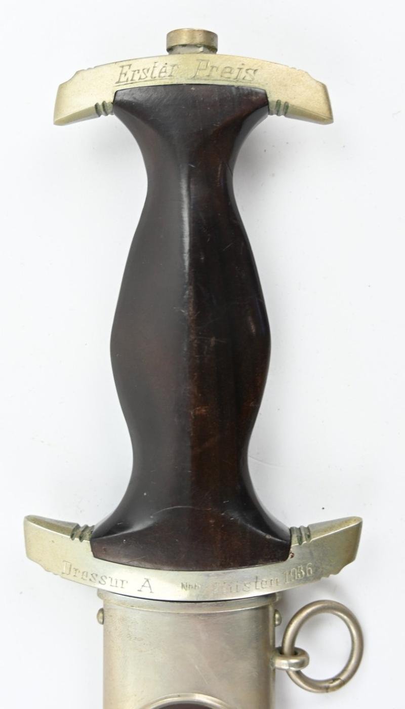 German Engraved SA M-1933 Officer's Dagger 'F. Herder A.S. Solingen' — image 6