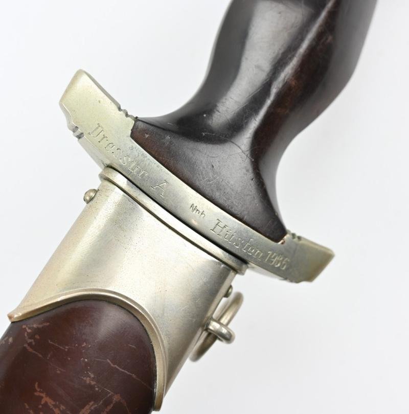 German Engraved SA M-1933 Officer's Dagger 'F. Herder A.S. Solingen' — image 9