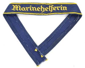 German KM/ Hitler Youth 'Marine Helferin' Cufftitle