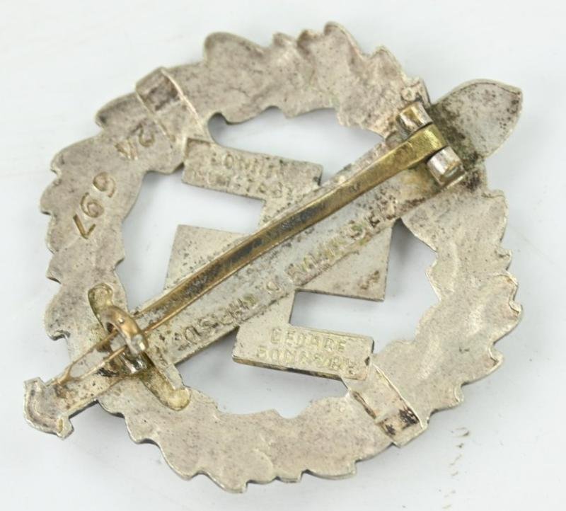 German SA Sports Badge in Silver — image 3