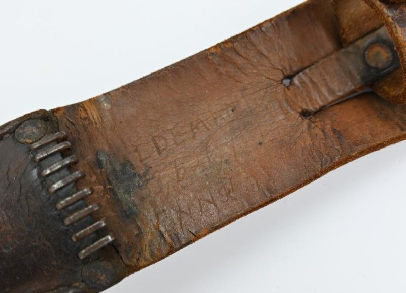 US WW2 Named M3 Fighting Knife with M6 Scabbard 'Tankdestroyer' — image 13