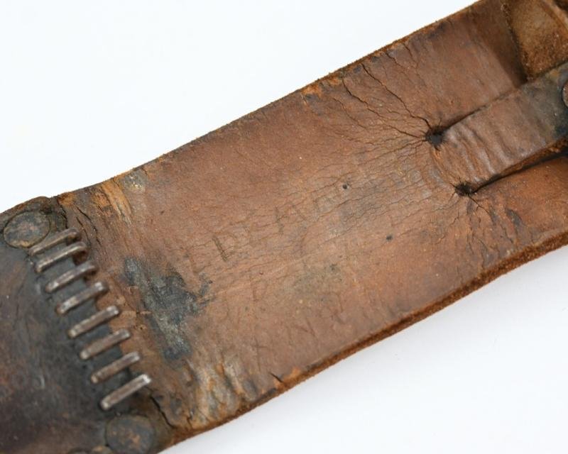 US WW2 Named M3 Fighting Knife with M6 Scabbard 'Tankdestroyer' — image 14