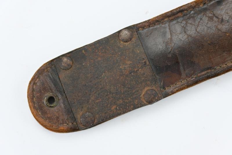 US WW2 Named M3 Fighting Knife with M6 Scabbard 'Tankdestroyer' — image 4