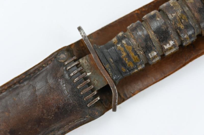 US WW2 Named M3 Fighting Knife with M6 Scabbard 'Tankdestroyer' — image 5