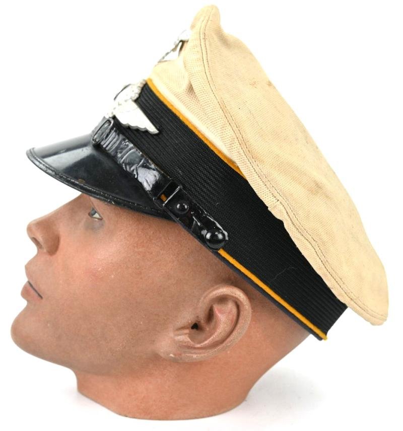 German LW EM/NCO Summer Visor Cap 'Clemens Wagner' — image 4