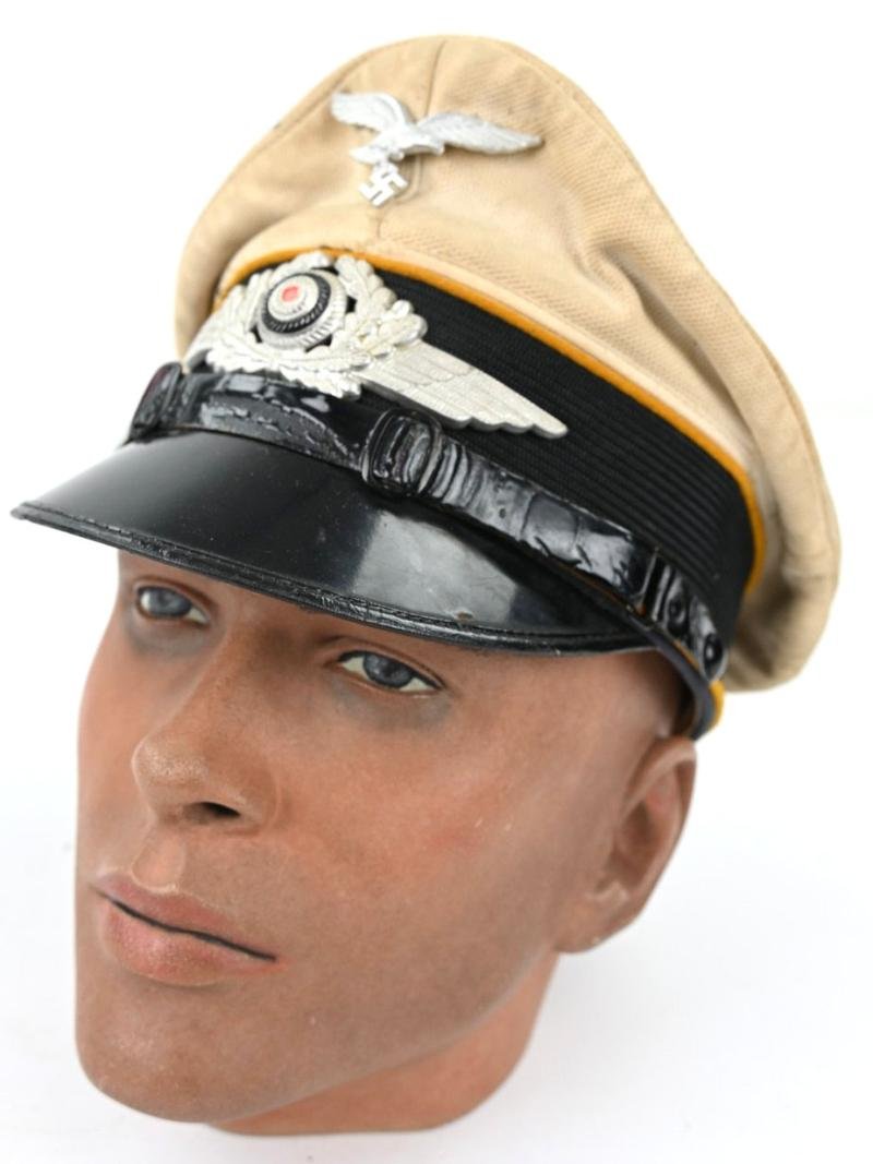 German LW EM/NCO Summer Visor Cap 'Clemens Wagner' — image 5