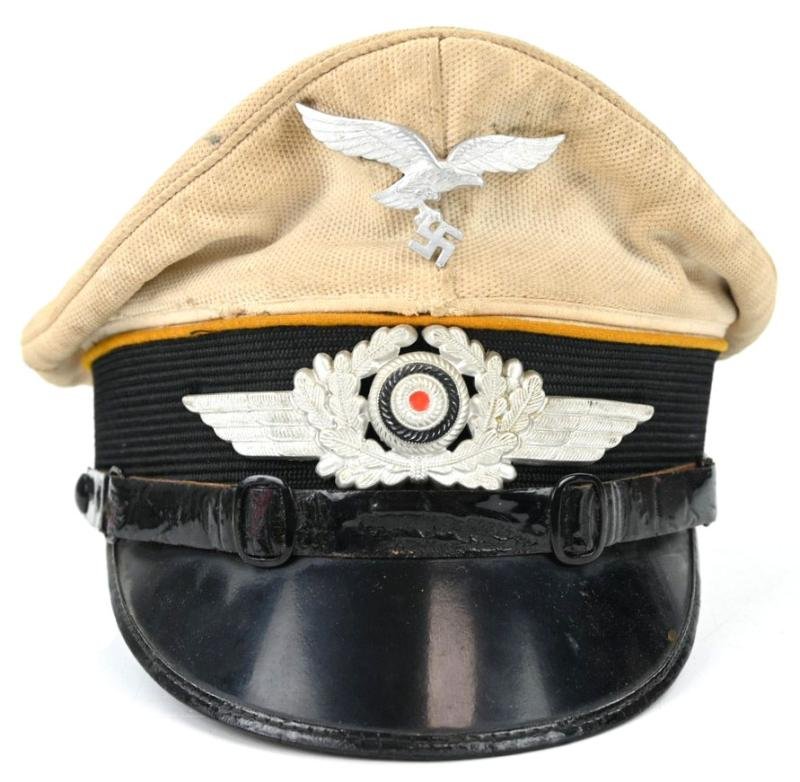 German LW EM/NCO Summer Visor Cap 'Clemens Wagner' — image 6