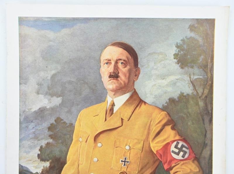 German Third Reich Period Adolf Hitler Poster — image 2