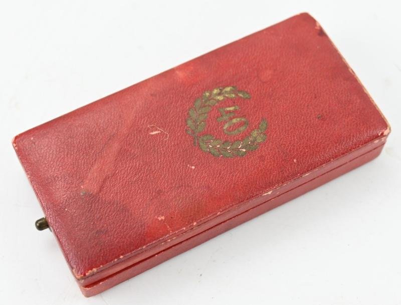 German 40 Years Faithful Service Medal in box — image 3