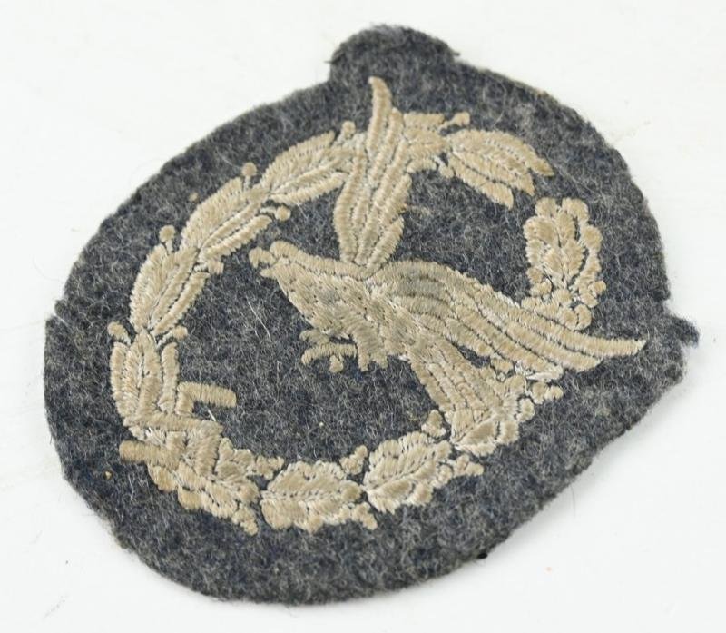 German LW Airgunner Badge in Cloth — image 2