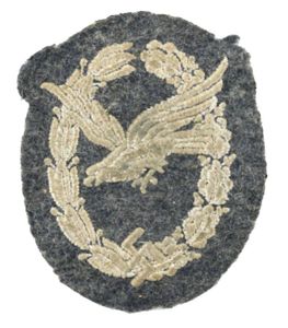 German LW Airgunner Badge in Cloth