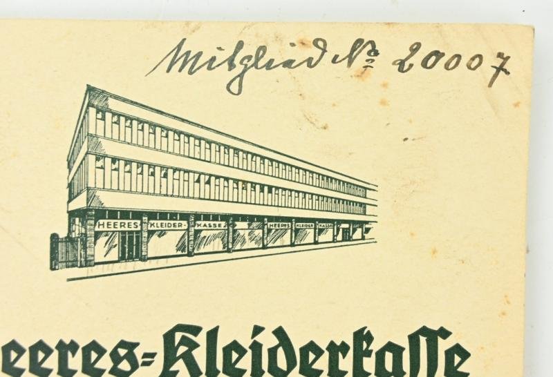 German WH Clothing Booklet 1937 — image 2