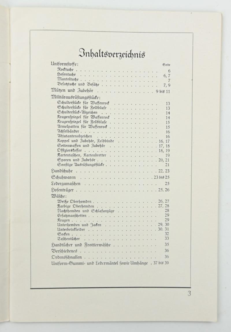 German WH Clothing Booklet 1937 — image 4