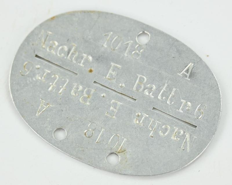 German LW Flak Dog-Tag 'Nachrichten' — image 3