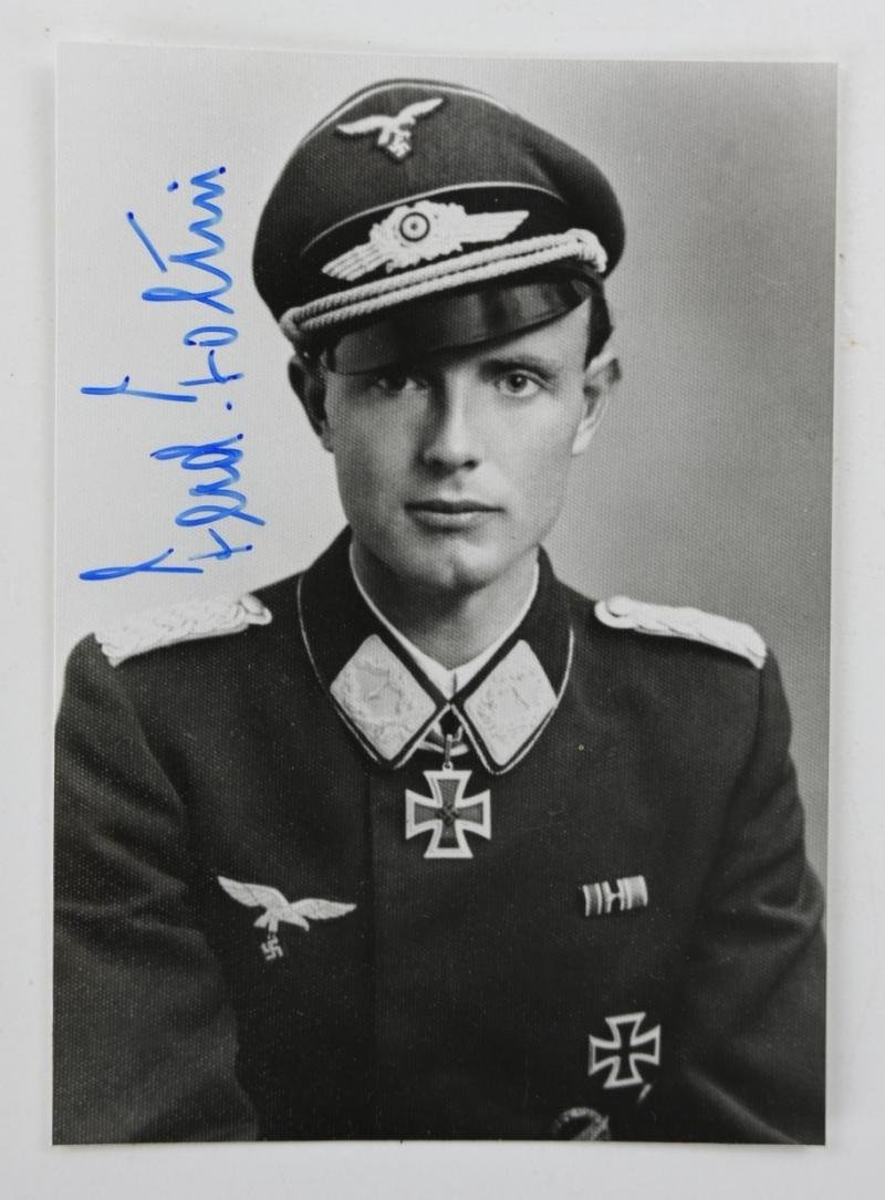 Signature of Luftwaffe FSJ KC Recipient 'Ferdinand Foltin' — image 2