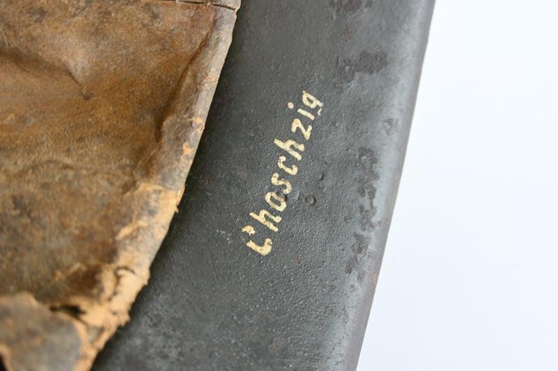 German KM M42 Coastal Artillery Camo Combat Helmet — image 13